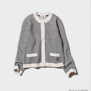 Uniqlo Stripe Knitted Short Jacket